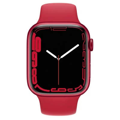 Apple Watch Series 7 GPS 41mm Case Blue Aluminium Band Red GB Apple Watch Series 7 GPS 41mm Case Blue Aluminium Band Red GB