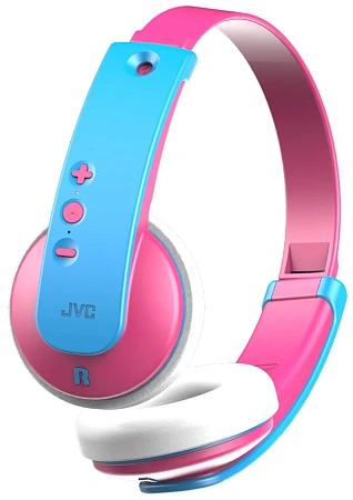 Наушники JVC KIDS беспроводные детские (HA-KD9BT-P-E) Розовые/голубые Наушники JVC KIDS беспроводные детские (HA-KD9BT-P-E) Розовые/голубые