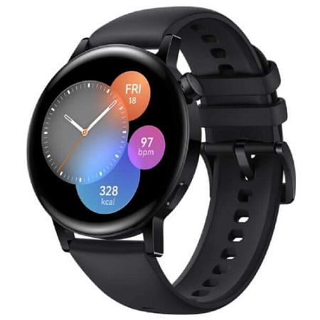 Умные часы Huawei Watch GT 3 Active Black 42" ремешок черный Умные часы Huawei Watch GT 3 Active Black 42" ремешок черный