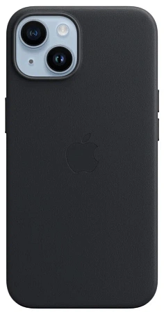 Чехол для Apple iPhone 14 Leather Case with MagSafe Midnight Чехол для Apple iPhone 14 Leather Case with MagSafe Midnight