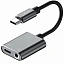 Адаптер PERO AD10 Type-C to USB Type-C/mini jack 3.5 черный Адаптер PERO AD10 Type-C to USB Type-C/mini jack 3.5 черный