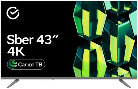 Телевизор ЖК SBER 43" SDX-43U4128 черный Телевизор ЖК SBER 43" SDX-43U4128 черный