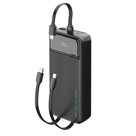 Внешний аккумулятор Deppa NRG Turbo V4c 20000mAh дисплей черный Внешний аккумулятор Deppa NRG Turbo V4c 20000mAh дисплей черный