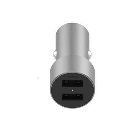 АЗУ Mophie Car Charger Dual 2×USB-A 24W Серый АЗУ Mophie Car Charger Dual 2×USB-A 24W Серый