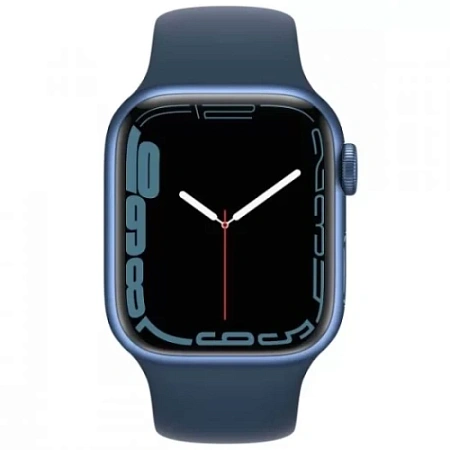 Apple Watch Series 7 GPS 41mm Case Blue Aluminium Band White GB Apple Watch Series 7 GPS 41mm Case Blue Aluminium Band White GB