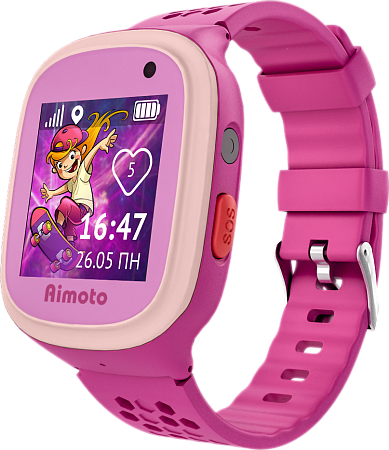 Детские часы Кнопка Жизни Aimoto Start 2 Розовые Детские часы Кнопка Жизни Aimoto Start 2 Розовые