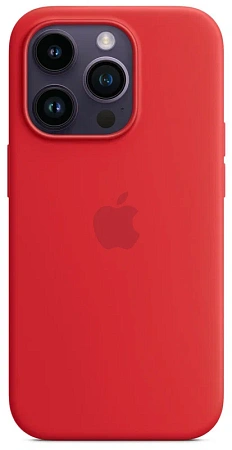 Чехол для Apple iPhone 14 Pro Silicone Case with MagSafe Red Чехол для Apple iPhone 14 Pro Silicone Case with MagSafe Red
