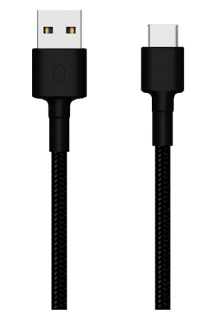 Дата-кабель Xiaomi Mi Braided USB to Type-C 100 см (черный) Дата-кабель Xiaomi Mi Braided USB to Type-C 100 см (черный)