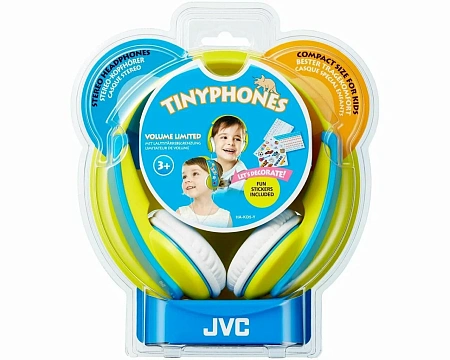 Наушники JVC KIDS проводные детские (HA-KD5-Y-EF) Желтые/голубые Наушники JVC KIDS проводные детские (HA-KD5-Y-EF) Желтые/голубые