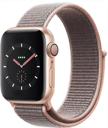Apple Watch Series 4 44mm Case Gold Aluminium Sport Loop Pink Sand Apple Watch Series 4 44mm Case Gold Aluminium Sport Loop Pink Sand