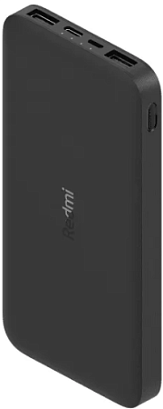 Внешний аккумулятор Xiaomi Redmi Power Bank 10000mAh black (X26923) Внешний аккумулятор Xiaomi Redmi Power Bank 10000mAh black (X26923)