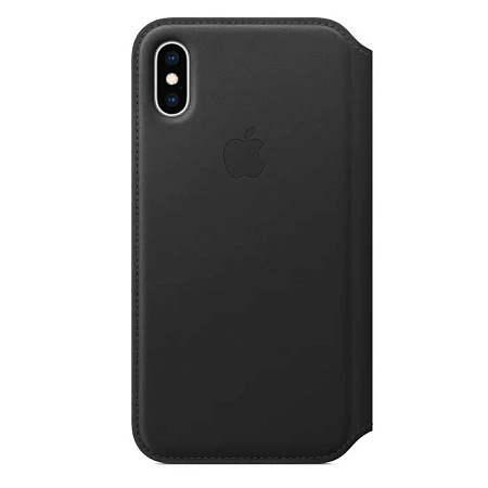 Чехол Apple iPhone X Leather Folio Black (черный) Чехол Apple iPhone X Leather Folio Black (черный)